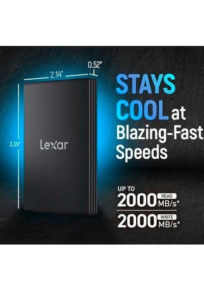 Lexar 1 Tb Armor 700 Usb 3.2 Gen 2x2 Taşınabilir Ssd Siyah