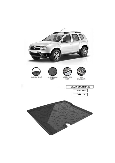 Dacia Duster 4wd 2010-2017 Bagaj Havuzu Garajx
