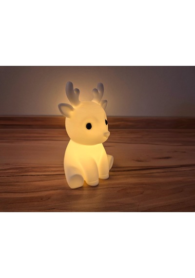 Buradabulabilirsin Sevimli Ren Geyiği Tealight Mumluk Yılbaşı Dekoratif Mum Tutucu Bbz Çok Renkli