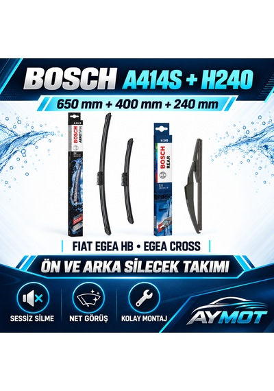 Fiat Egea Hb Ve Egea Cross Ön Arka Bosch Marka Muz Silecek Takımı