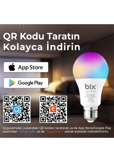 Sl-02 Aura Çok Renkli 11w Rgb Wifi-bluetooth Uzaktan Kontrollü Akıllı Ampul Diğer