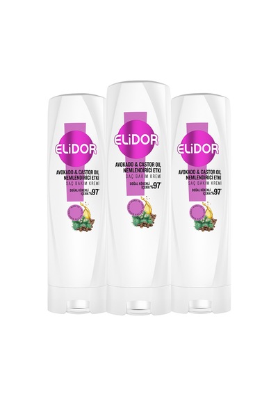 Saç Bakım Kremi Avokado Ve Castor Oil Nemlendirici Etki 350 Ml X3