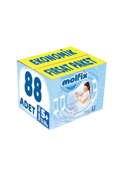 Molfix Bebek Bezi 5+ Numara Junior Plus Ekonomik 88 Adet