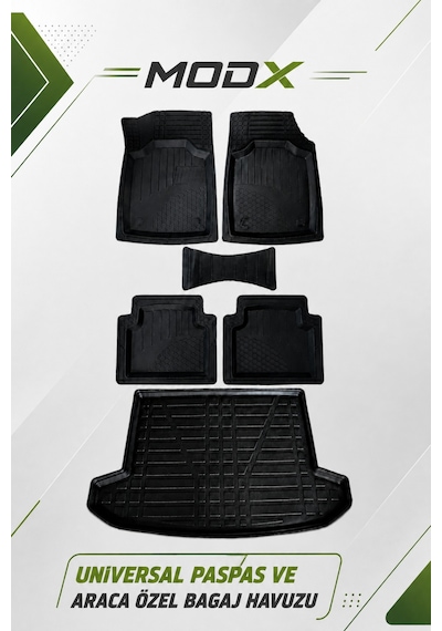 Renault 12 1972-2000 Sedan Araca Özel Bagaj Havuzu + Universal Havuzlu Paspas Takımı Premium A+