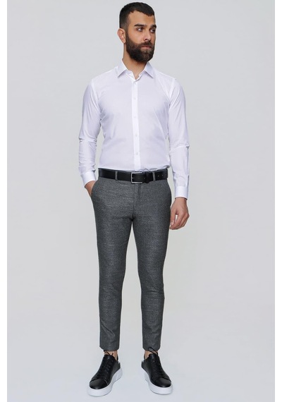 Efor P 1090 Slim Fit Siyah Spor Pantolon Siyah