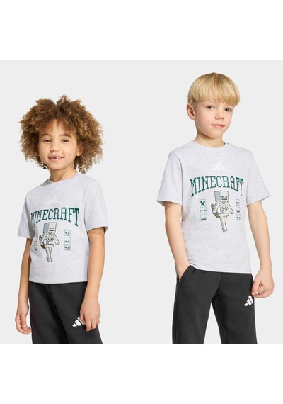 Adidas Minecraft Çocuk Gri Tişört Ks9033