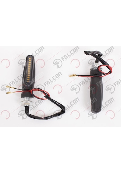 Universal Led Sinyal Kayar Sarı İkili Takım
