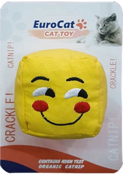 Eurodog&Eurocat 6 CM Gülen Smiley Küp Kedi Oyuncağı