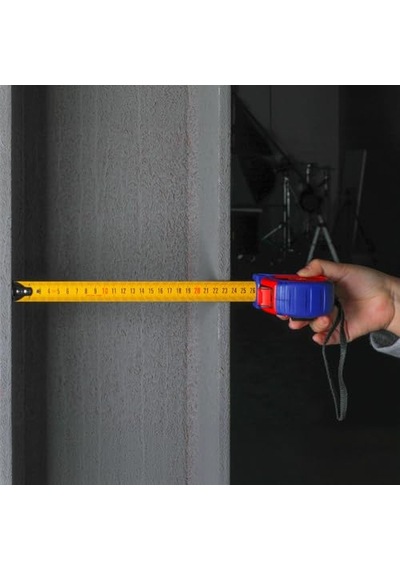 Wp261040 3mx16mm Naylon Kaplama Sarı Çift Taraflı Manyetik Çelik Şerit Metre