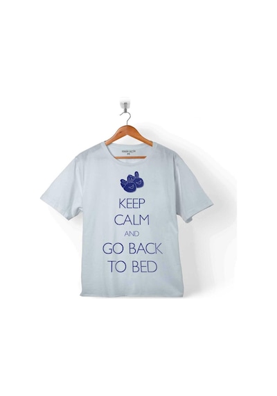 Keep Calm And Go Back To Bed Yatağa Geri Dön Çocuk Tişört 001