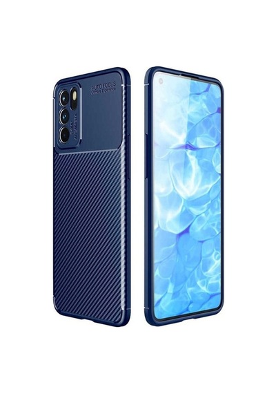 Oppo Reno 6 4g Kılıf Zore Negro Silikon Kapak Lacivert