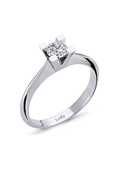 Lova E Renk 0,30 Karat Pırlanta Tektaş Yüzük - Hrd - 1020095