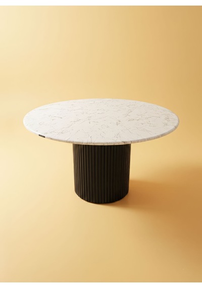 Breeze Mermer Desenli Ahşap Mutfak Masası 120x120 Siyah Breeze Mermer Desenli Ahşap Mutfak Masası 120x120 Siyah
