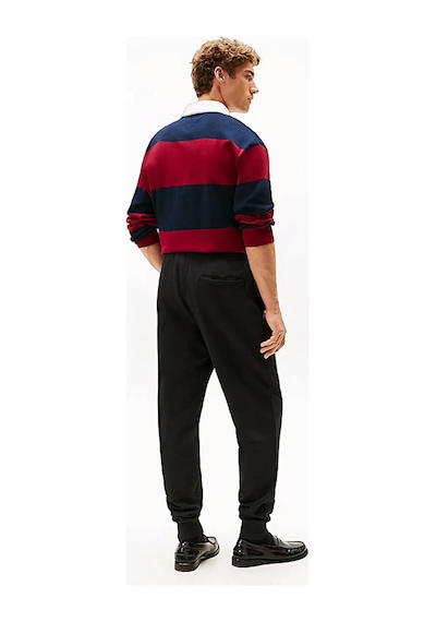 Tommy Hilfiger Tjm Slım S Flag Sweatpant Ext Erkek Siyah Eşofman Altı - Dm0dm20473