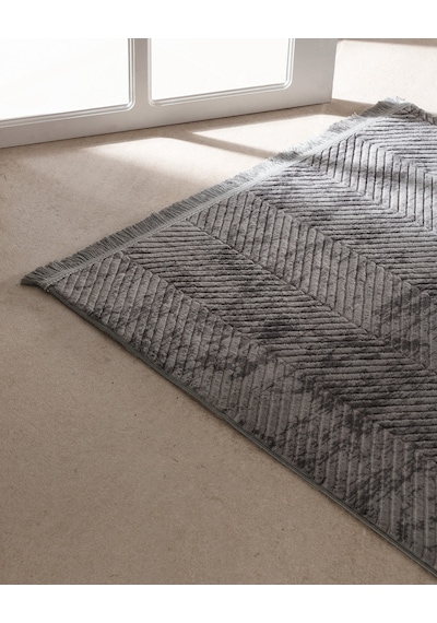 Madame Coco Eze Halı - Antrasit - 80x150 Cm 8684427051504 Gri