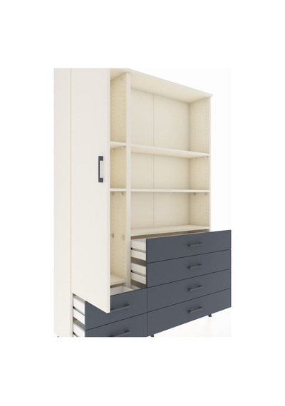 Arges Dolap 7 Raflı 6 Çekmeceli Tek Kapaklı 132x30x195 Aytaşı-aytaşı/antrasit Aytası/antrasıt Arges Dolap 7 Raflı 6 Çekmeceli Tek Kapaklı 132x30x195 Aytaşı-aytaşı/antrasit Aytası/antrasıt