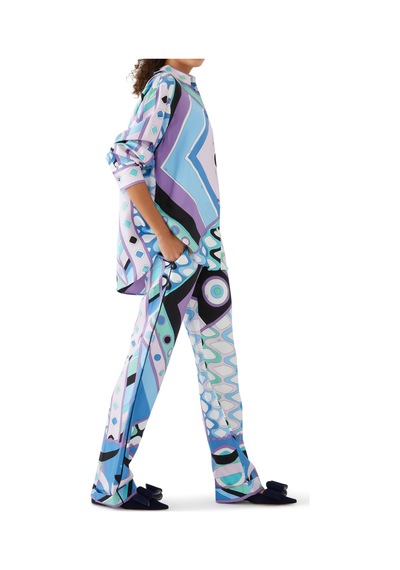 Pucci Şık Vivara Desenli Kadın Pantolon Multi Colour