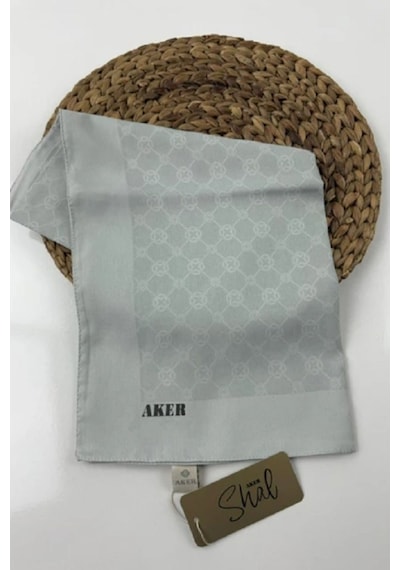 Aker Elegance Monogram Eşarp 1090500 974 Gri