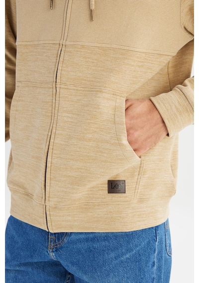Lee Erkek Full Zip Sweatshirt Beige Çok Renkli