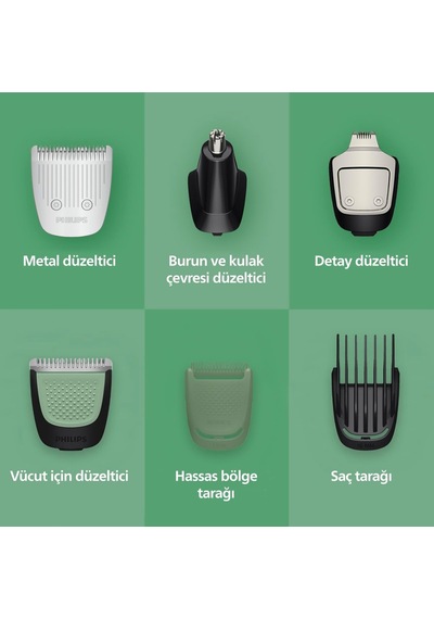Philips 5000 Serisi 11in1,erkek Bakım Seti,yüz/saç/vücut Tıraş Makinesi,ıslak/kuru Kullanım,mg5932/15