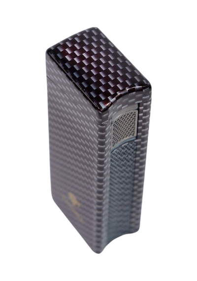 Cohiba Tek Torch Pürmüz Siyah Karbon Desenli Puro Çakmağı - Tr9032