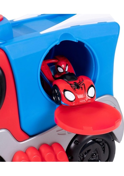 Spidey Yarış Pistine Dönüşen Tır Ve Metal Araç Set Snf0428