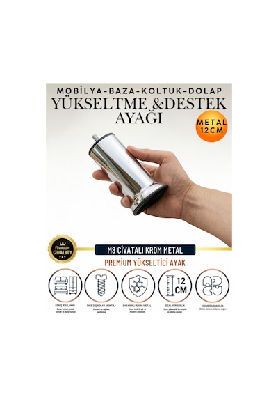24 Adet 12 Cm M8 Vidalı Metal Krom Ayak Mobilya Ayağı Baza Ayağı Kanepe Ayağı Koltuk Ayağı Yatak Ayağı Yükseltme Ayağı Dolap Ayak Sehpa Sandık Ayakları Değişim Destek Ayağı Yükseltici Aparat Şifonyer Gümüş Gümüş 24 Adet 12 Cm M8 Vidalı Metal Krom Ayak Mobilya Ayağı Baza Ayağı Kanepe Ayağı Koltuk Ayağı Yatak Ayağı Yükseltme Ayağı Dolap Ayak Sehpa Sandık Ayakları Değişim Destek Ayağı Yükseltici Aparat Şifonyer Gümüş Gümüş