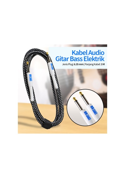 Enstruman Gitar Kablosu 3 Metre Ütü Kablo