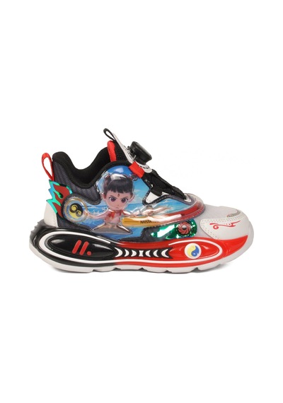 Siyah Geniş Kalıp Işıklı Unisex Çocuk Spor Ayakkabı 400 P