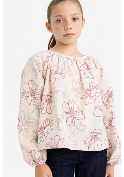 Defacto Kız Çocuk Regular Fit Oxford Uzun Kollu Gömlek G4599a825aupn429 Pembe-pn429