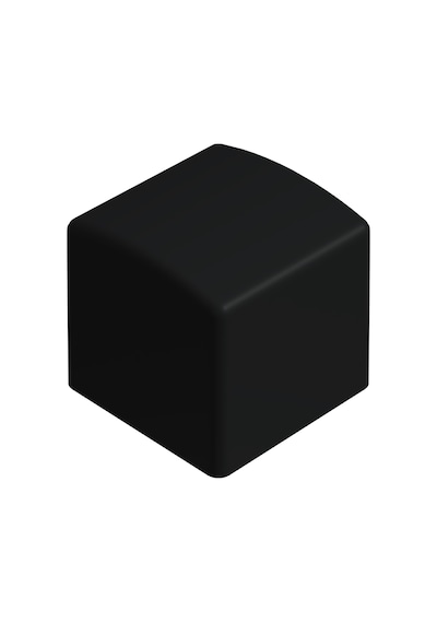 Cateksss 20x20 Mm Dış Profil Pabucu Siyah - 16 Lı Paket