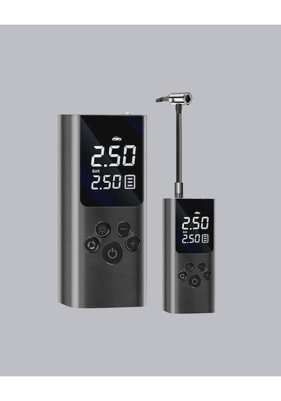 Kargo Usb Şarjlı Taşınabilir Hava Kompresörü Dijital Ekranlı Najmaddin