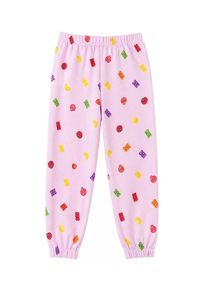 Harıbo Haribo Lisanslı Gömlek Yaka Kısa Kollu Desenli Pijama Takımı Pembe