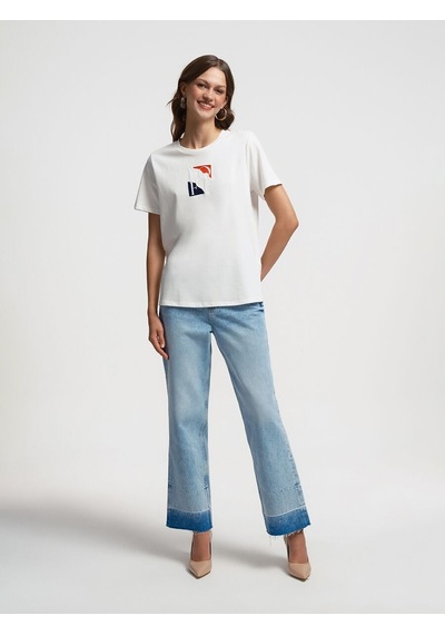 Loft Regular Fit Kadın Tshirt K.kol Lf2033728 Q1.v1 Beyaz