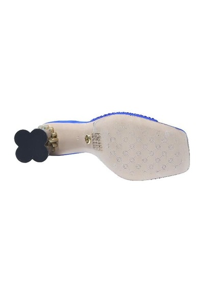 Poletto Hakiki Deri Sax Mavı Terlık Gece/abiye 319 263 V1-2140 Sax Mavı Saks Mavi