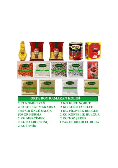 Dedeoğlu Gıda Orta Boy Ramazan Kolisi 16 Parça