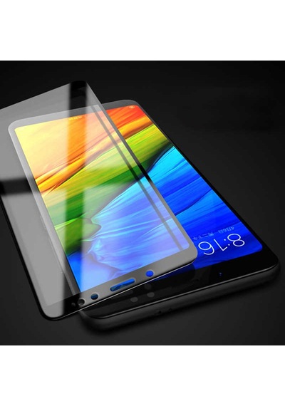 Xiaomi Redmi Note 5 Pro Zore Kenarları Kırılmaya Dayanıklı Cam Ekran Koruyucu