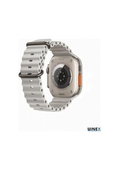 Winex 42-49mm Yeninesil Apple Uyumlu  Watch Akıllısaatkordonu Silikon Gri