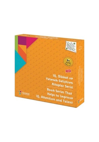 7+ Yaş - 9lu Set - Level 1 - 2 - 3 - IQ Dikkat ve Yetenek Geliştiren Kitaplar Serisi- Tüzder Yayınları