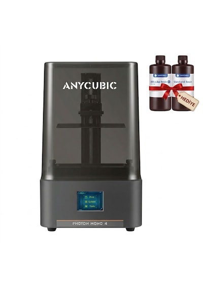 Anycubic Mono 4 Reçine 3d Yazıcı + 2x Reçine
