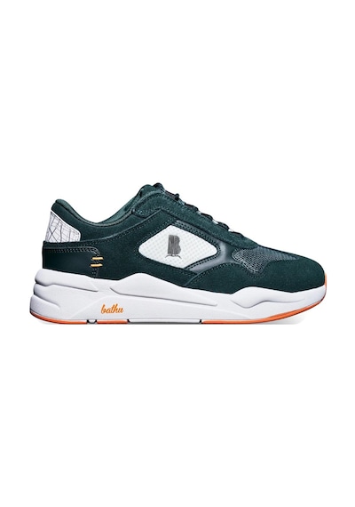 Bathu 10/43 Erkek Deri Sneaker - Koyu Yeşil Yeşil