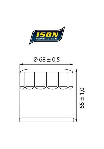 Ison Ison-138 2004-2006 Kawasaki Klv 1000 Uyumlu Yağ Filtresi