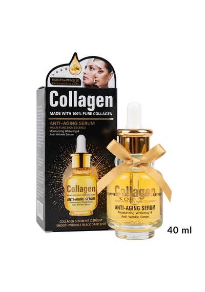 Kolajen Ve Hyaluronik Asitli Yaşlanma Karşıtı Yüz Serumu 40 Ml Nemlendirici & Dolgunlaştırıcı Cilt Serumu
