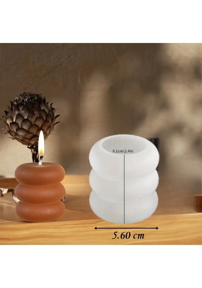 Halkalı Mum Orta Silikon Kalıp S910