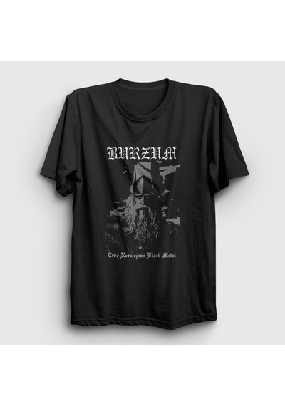 Presmono Unisex Viking Burzum T-shirt Siyah