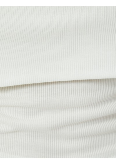 Koton Straplez Üst Kat Detaylı Ribanalı Slim Fit Beyaz 4sak10698ek Beyaz