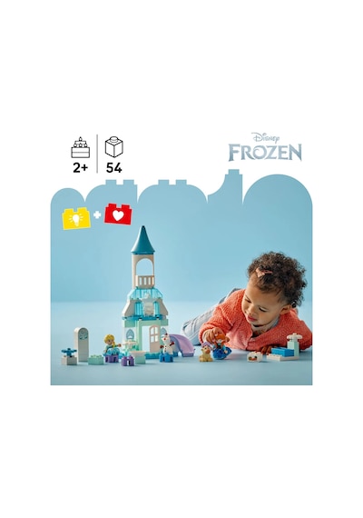LEGO® DUPLO® │ Disney Anna ve Elsa’nın Karlar Ülkesi Şato Partisi 10455 - 2 Yaş ve Üzeri Çocuklar için Yaratıcı Oyuncak Yapım Seti (54P)