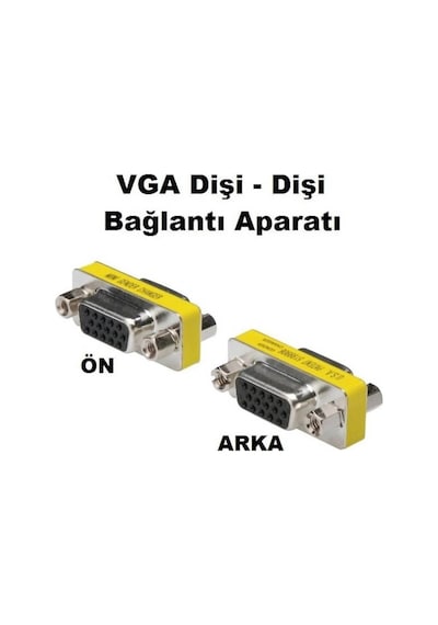 Hd15 Vga-vga Dişi-dişi F2f 15 Pin Adaptör