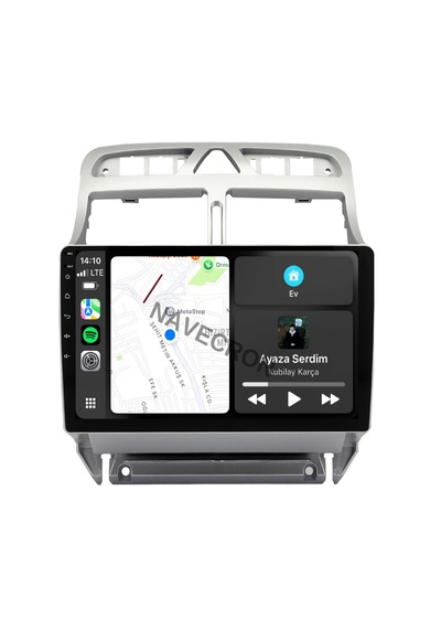 Peugeot 307 9" Uyumlu Androıd Multimedya Gerçek 2/32 Kablosuz Carplay Geri Görüş Kameralı 9"