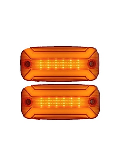 2 Adet Neon Ledli Yan Dorse Kasa Lambası 12-24 Volt Melek Kanadı